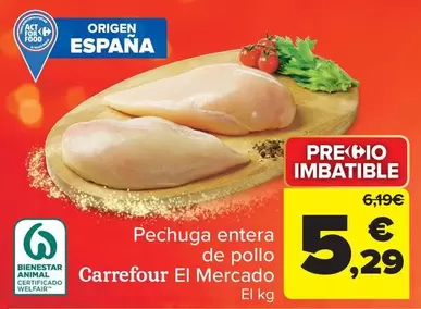 origen - Pechuga Entera De Pollo