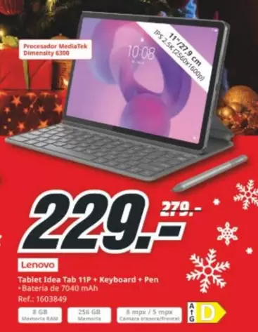 Lenovo - Tablet Idea Tab 119 Keyboard + Pen