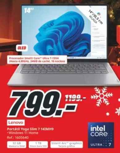 Lenovo - Portatil Yoga Slim 7 14IMH9