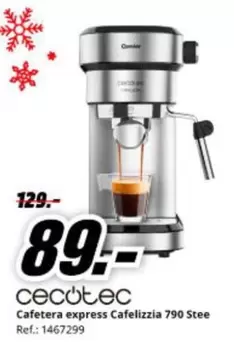 cecotec - Cafetera Express Cafelizzia 790 Stee