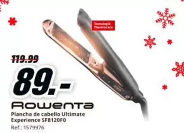 Rowenta - Plancha De Cabello Ultimate Experience Sf8120f0