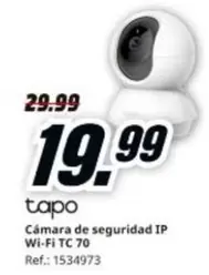 Tapo - Cámara De Seguridad Ip Wi-fi TC 70