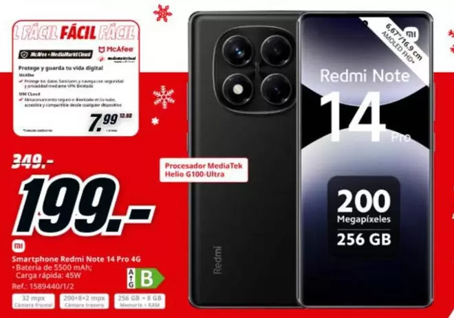 Xiaomi - Smartphone Redmi Note 14 Pro 4k