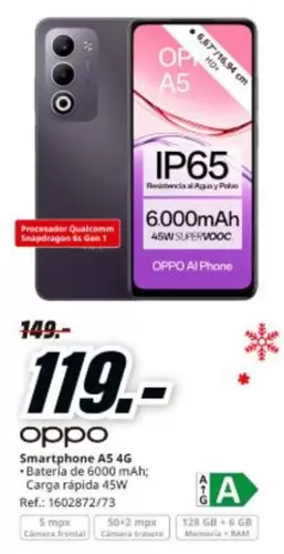 OPPO - Smartphone A5 4g