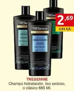 TRESemmé - Champú Hidratacion, Liso Sedoso, O Clasico