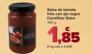 Carrefour Extra - Salsa De Tomate Frito Con Ajo Negro 