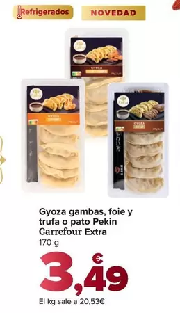 Carrefour Extra - Gyoza Gambas, Foie Y Trufa O Pato Pekin