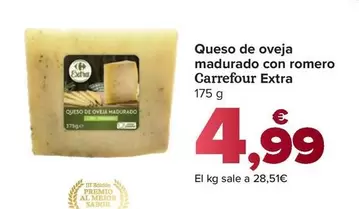 Carrefour Extra - Queso De Oveja Madurado Con Romero