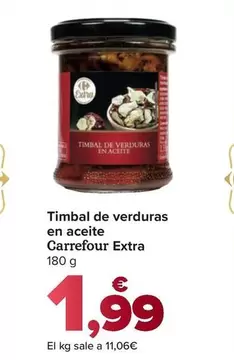 Carrefour Extra - Timbal De Verduras En Aceite