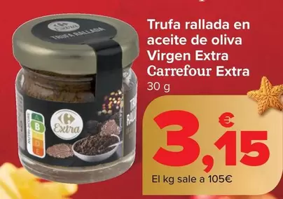 Carrefour Extra - Trufa Rallada En Aceite De Oliva Virgen Extra 