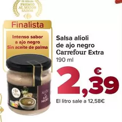 Carrefour Extra - Salsa Alioli De Ajo Negro