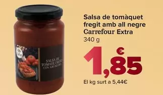 Carrefour Extra - Salsa De Tomate Frito Con Ajo Negro 