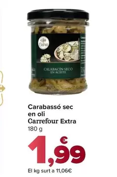 Carrefour Extra - Calabacín Seco En Aceite