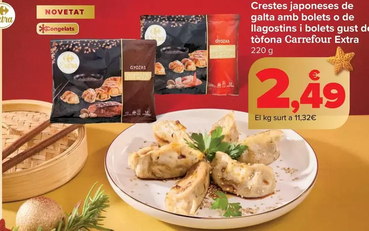 Carrefour Extra - Gyozas Carrillera Con Setas O Con Langostinos Y Setas Sabor Trufa 