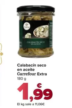 Carrefour Extra - Calabacín Seco En Aceite 