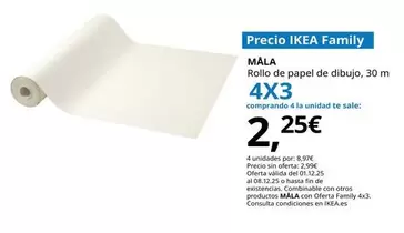 Måla - Rollo De Papel De Dibujo, 30 M