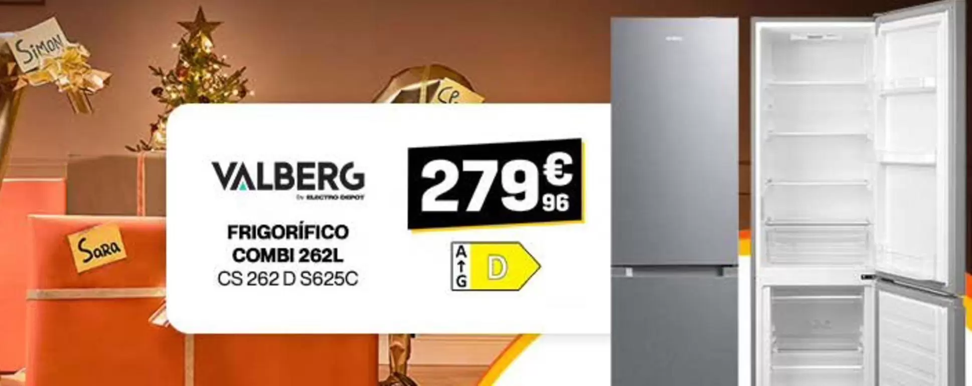 Valberg - Frigorifico Combi 262L