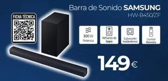 Samsung - Barra De Sonido HW-B450/ZF