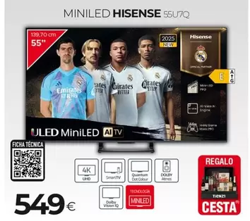 Hisense - Miniled 55U7Q