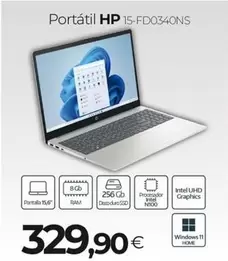 HP - Portátil 15-Fd0340ns