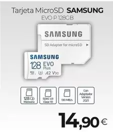 Samsung - Tarjeta Microsd Evo P 128gb