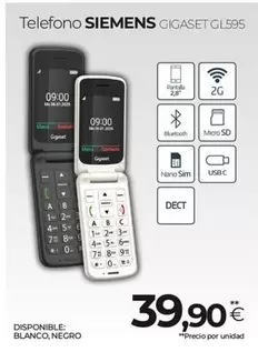 Siemens - Telefono Gigaset GL595 