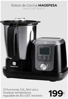 Magefesa - Robot De Cocina MAGCHEF BLACK