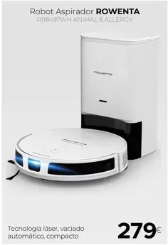 Rowenta - Robot Aspirador RR8497WH ANIMAL & ALLERGY