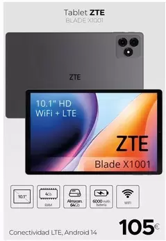 ZTE - Tablet Blade X1001