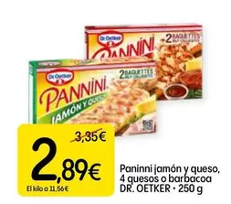 Dr Oetker - Panini Jamon Y Queso, 4 Quesos O Barbacoa