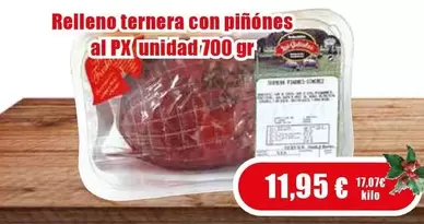 Relleno Ternera Con Pinones Al PX