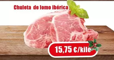 Chuleta De Lomo Iberica