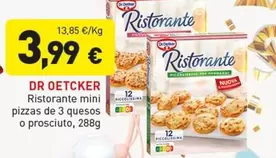 Dr Oetker - Ristorante Mini Pizzas De 3 Quesos O Prosciuto