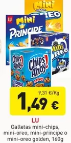 Lu - Galletas Mini-chips, Mini-oreo, Mini- Principe O Mini-oreo Golden