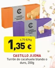Castillo - Turrón De Cacahuete Blando O Duro