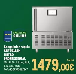Metro Professional - Congelador Rapido GBF5511BN