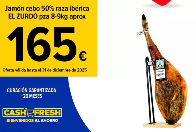 El Zurdo - Jamón Cebo 50% Raza Iberica