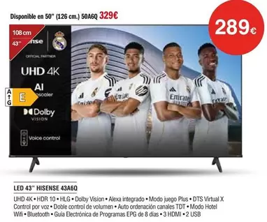 Hisense - Led 43 43a6q