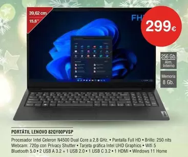 Lenovo - PORTÁTIL 82QVQ00PSP