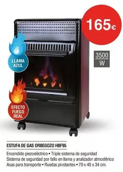 Orbegozo - Estufa De Gas Hbf95