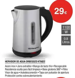 Orbegozo - Hervidor De Agua Kt6022