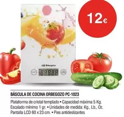 Orbegozo - Bascula De Cocina Pc-1023