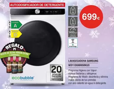 Samsung - Lavasecadora Wd11dgb685bku3