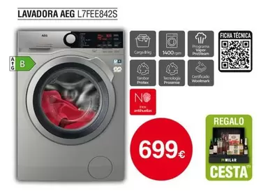 AEG - Lavadora L7fee842s