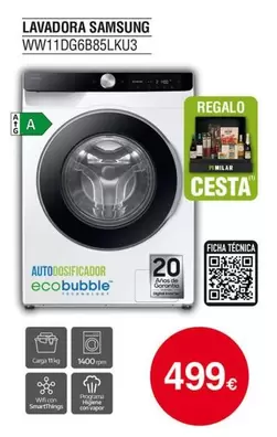 Samsung - Lavadora Ww11dgb85lku3