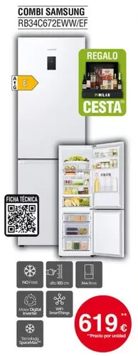 Samsung - Combi Rb34c672ew/wef