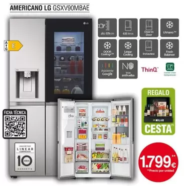 LG - Americano Gsxv90mbae