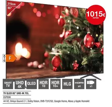 TCL - Tv Qled 85" Uhd 4k
