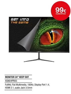 Game - Monitor 24" Keep Out Xgm24fqps