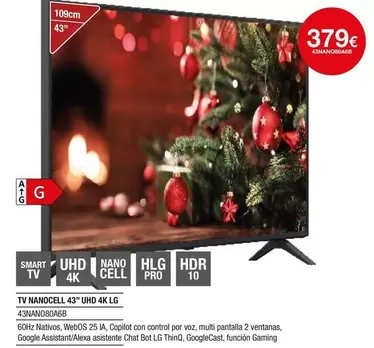 LG - Tv Nanocell 43" Uhd 4k